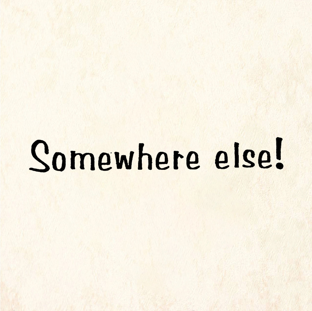 StampaFe Somewhere else! Somewhere Else - Rubber Stamp 0.75 x 0.25