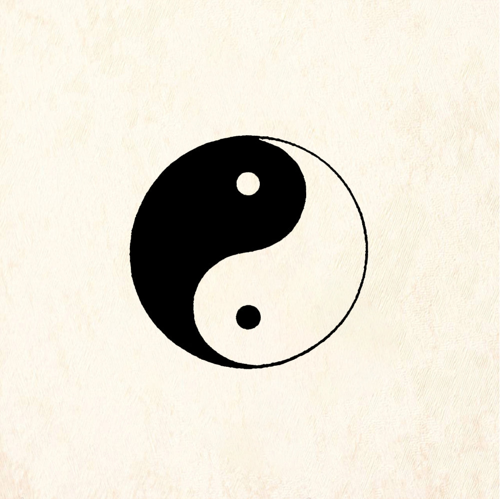 StampaFe Yin yang, small - Rubber Stamp 1 x 0.75