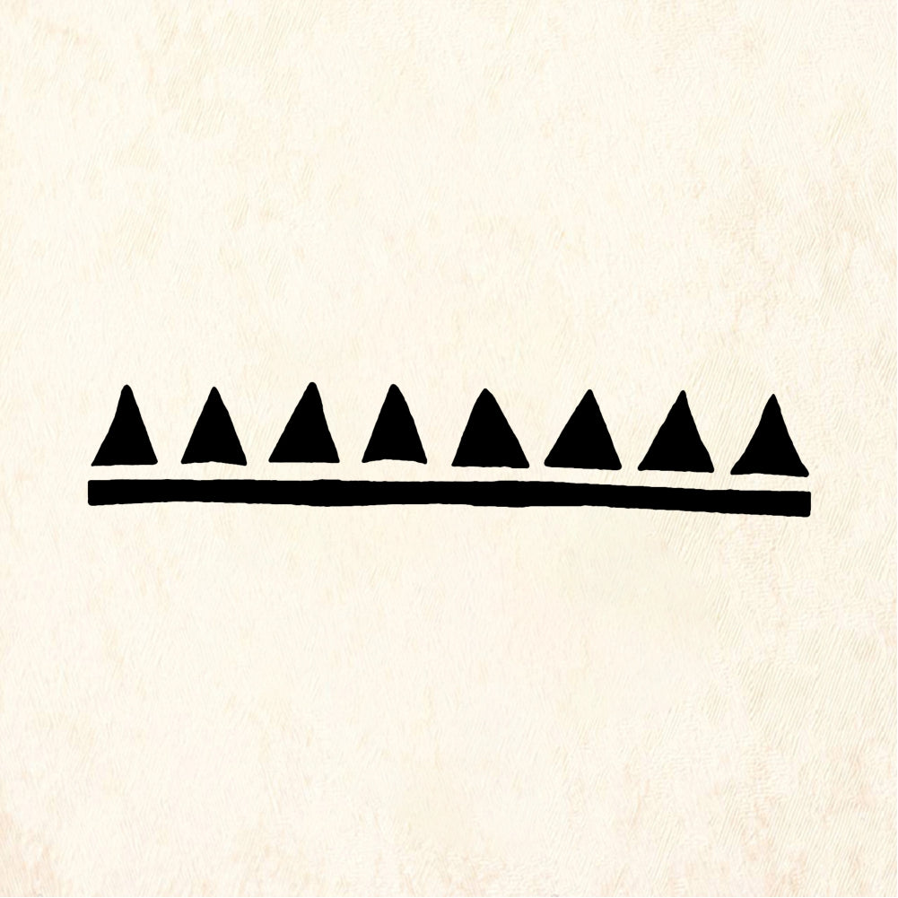 StampaFe Jagged edge Border - Rubber Stamp 1.5 x 0.5