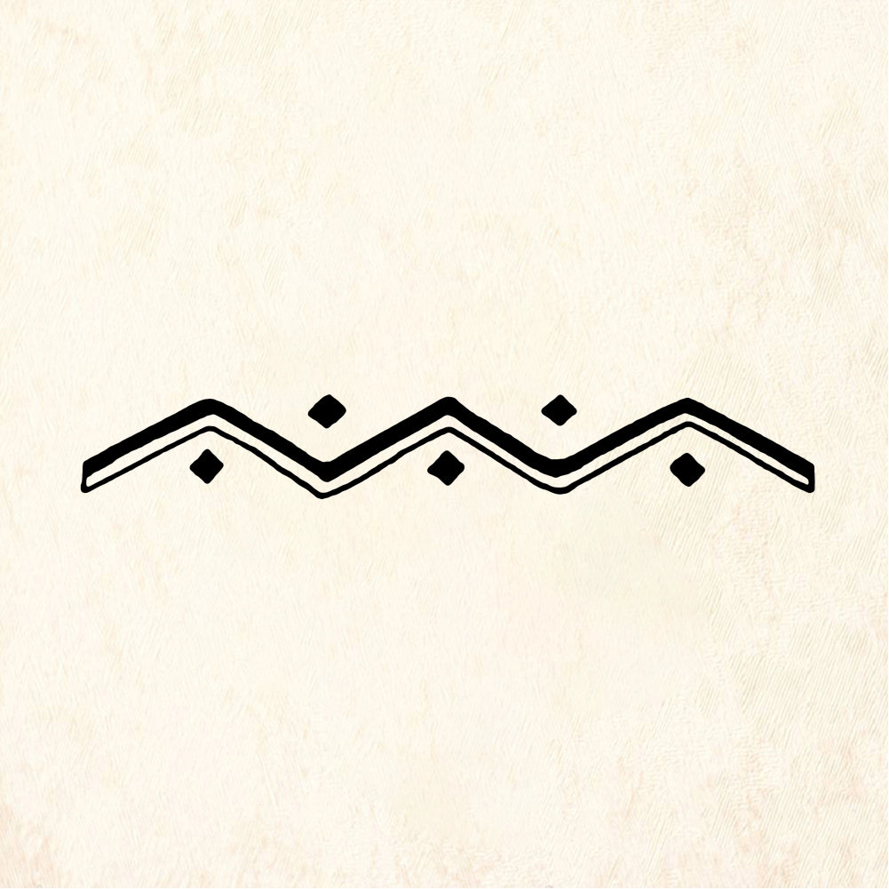 StampaFe Zigzag & dots Zigzag and Dots - Rubber Stamp 2.75 x 0.5