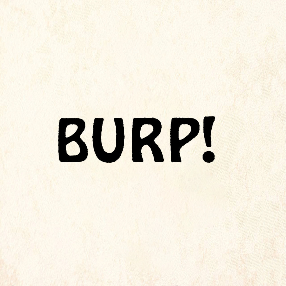 StampaFe BURP! Burp Text - Rubber Stamp 0.75 x 0.5