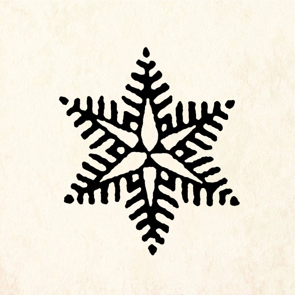 StampaFe Snowflake #4 Snowflake Four - Rubber Stamp 1.25 x 1