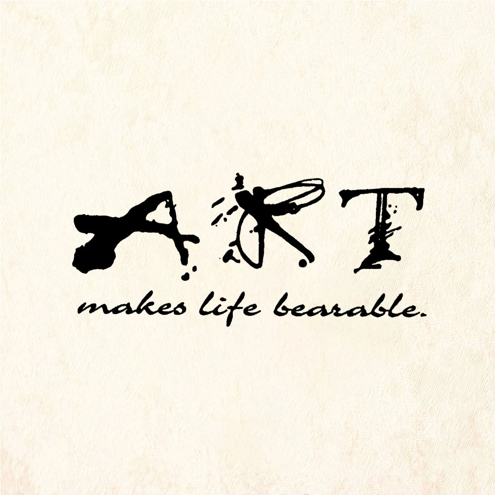 StampaFe art makes life bearable, sm. Life Bearable Small - Rubber Stamp