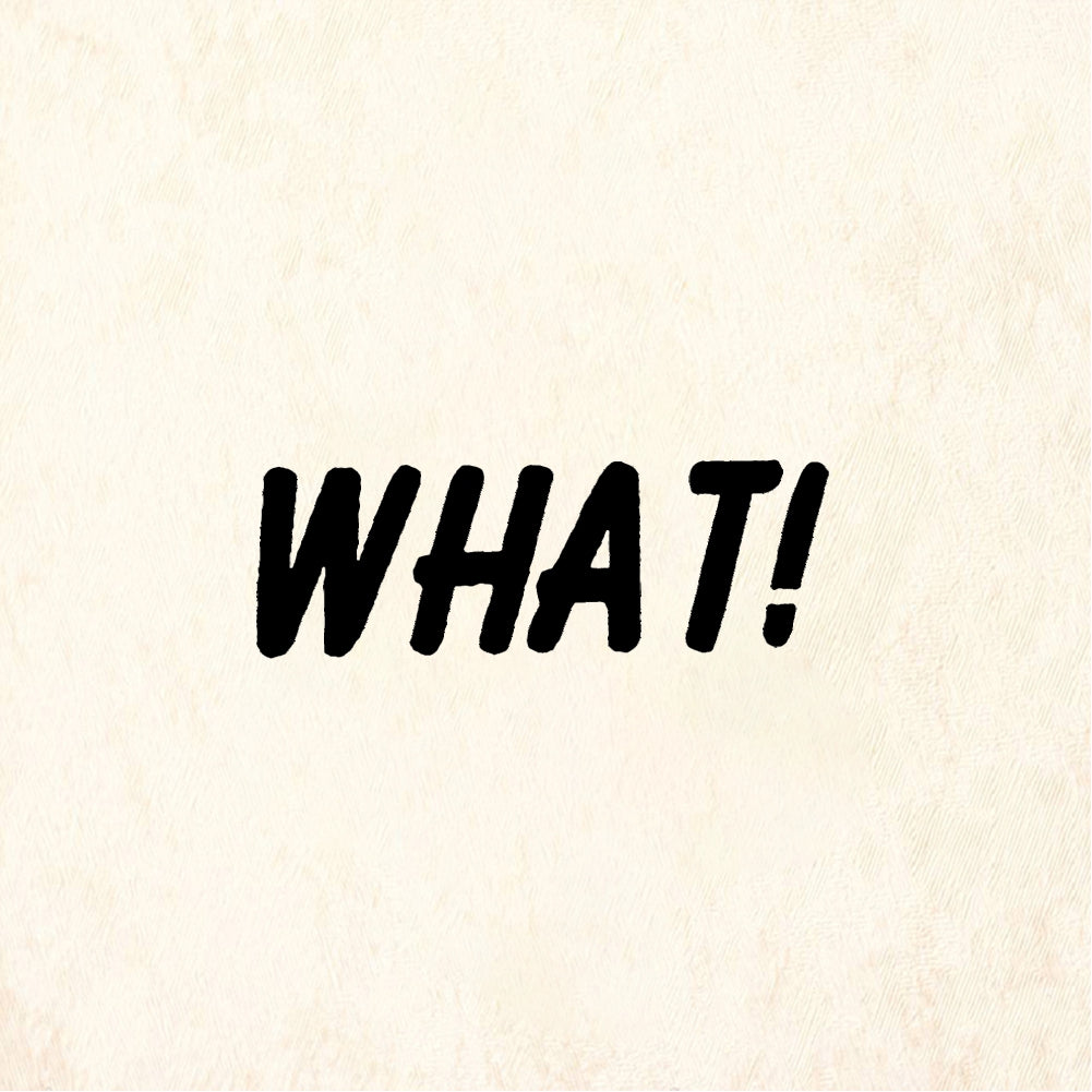 StampaFe WHAT! exclamation What Exclamation - Rubber Stamp 2 x 0.75