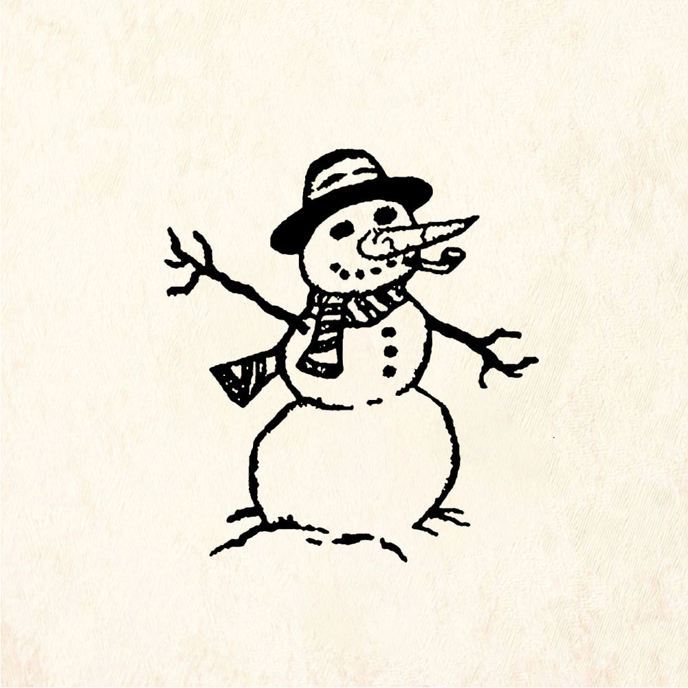 StampaFe Snowman - Rubber Stamp 1 x 1.25
