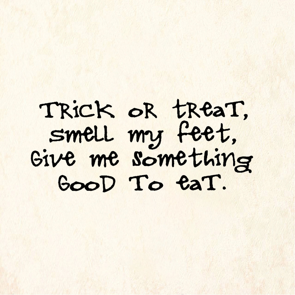 StampaFe TRICK OR TREAT - Rubber Stamp 1.5 x 0.75