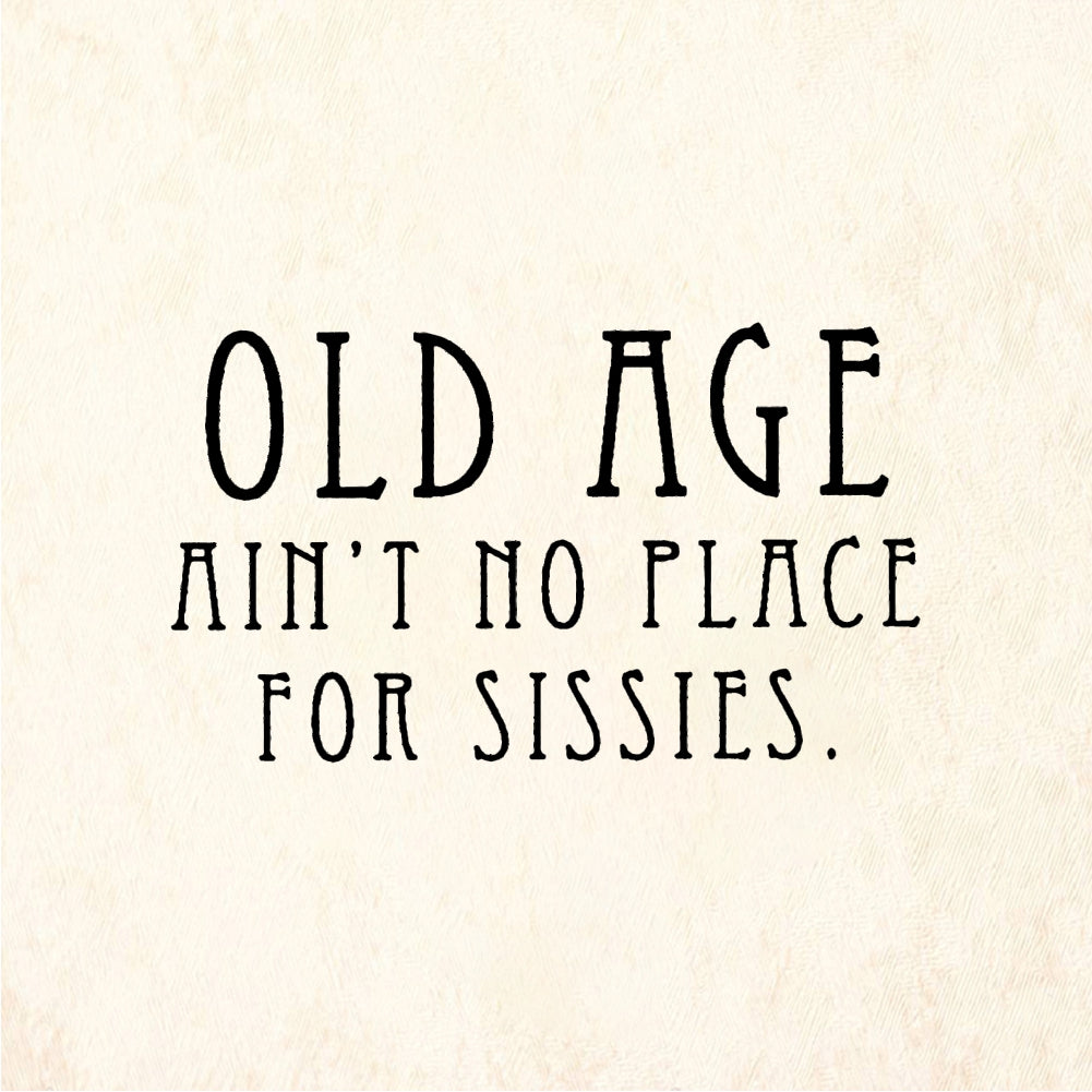 StampaFe OLD AGE SISSIES - Rubber Stamp 1.5 x 1