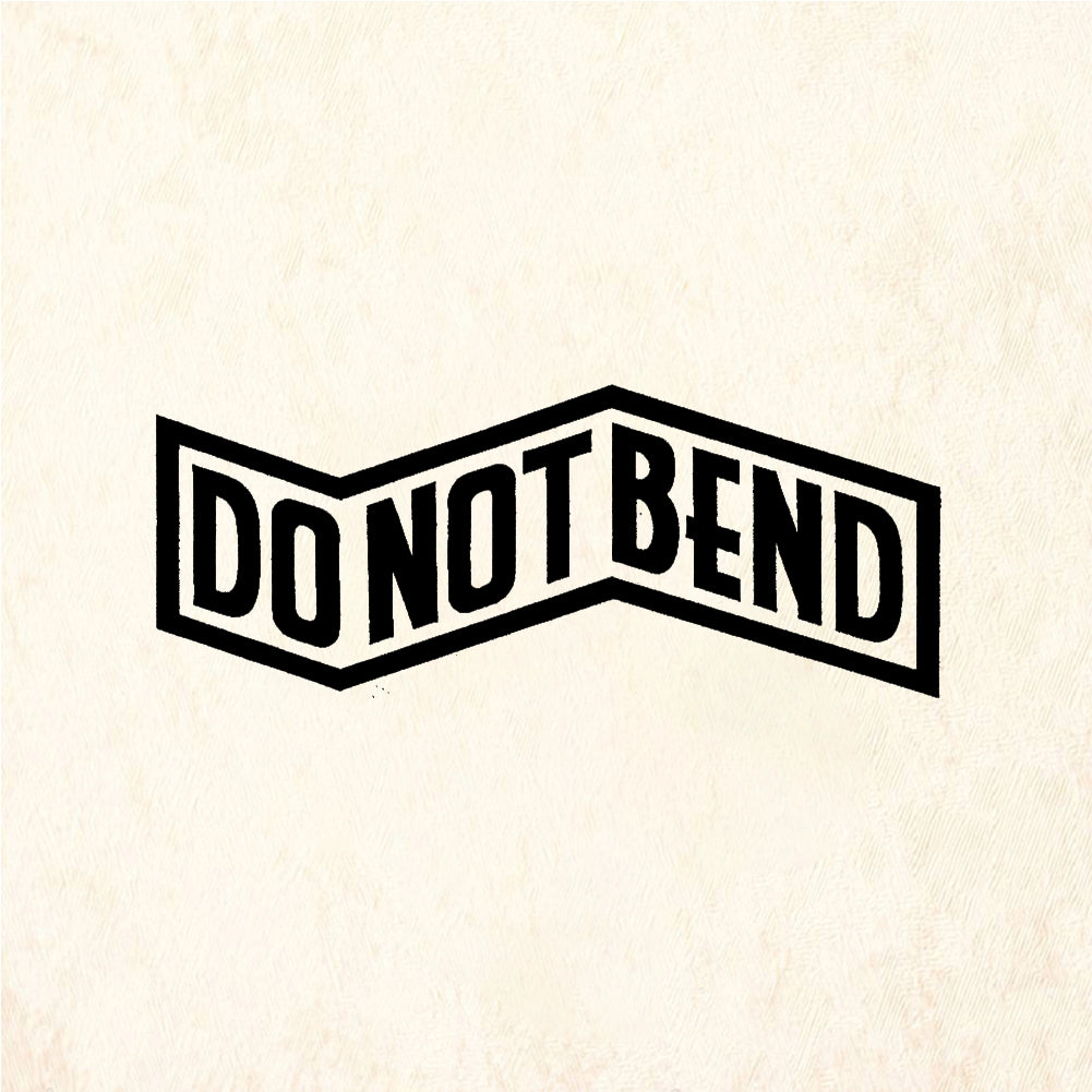 StampaFe DO NOT BEND version #2 Do Not Bend Two - Rubber Stamp 3.5 x 1