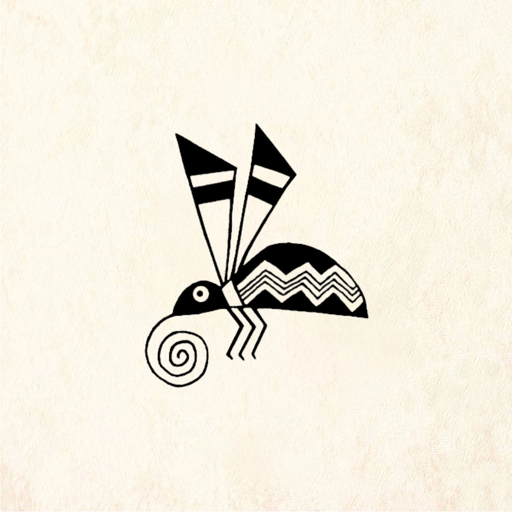 StampaFe Mimbres Butterfly - Rubber Stamp 1.5 x 1.25