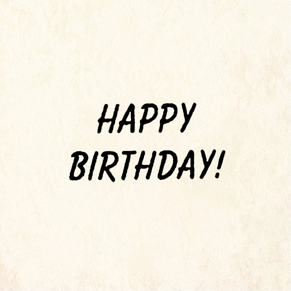 StampaFe HAPPY BIRTHDAY, tiny - Rubber Stamp 1.25 x 0.75