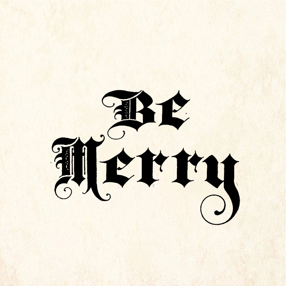 StampaFe Be Merry - Rubber Stamp 2.5 x 1.25