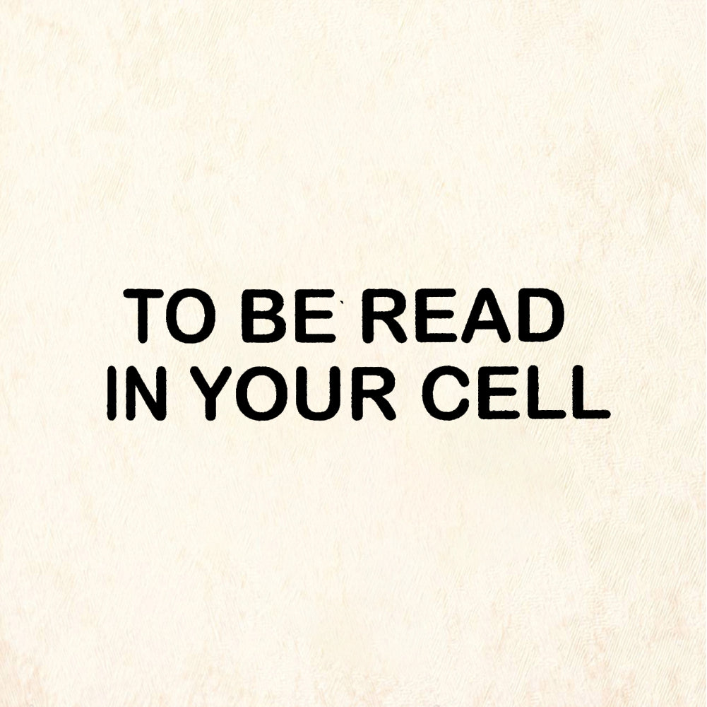 StampaFe TO BE READ IN YOUR CELL Read In Cell - Rubber Stamp 2 x 0.75