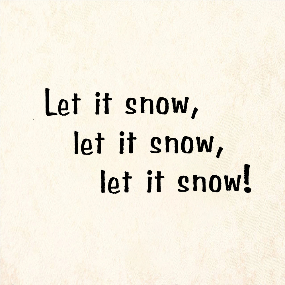 StampaFe Let it snow - Rubber Stamp 1.25 x 1