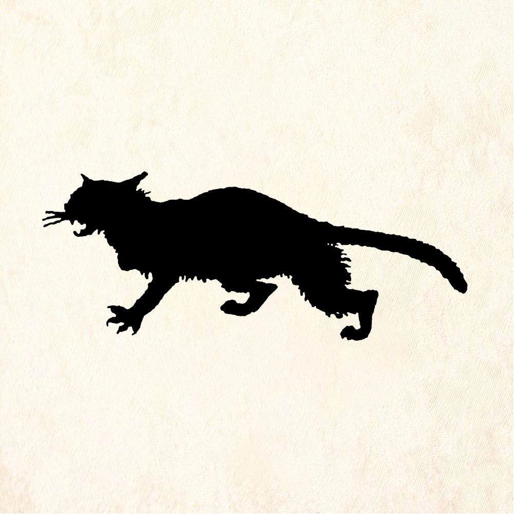 StampaFe Mad cat Mad Angry Cat - Rubber Stamp 1.25 x 1.25