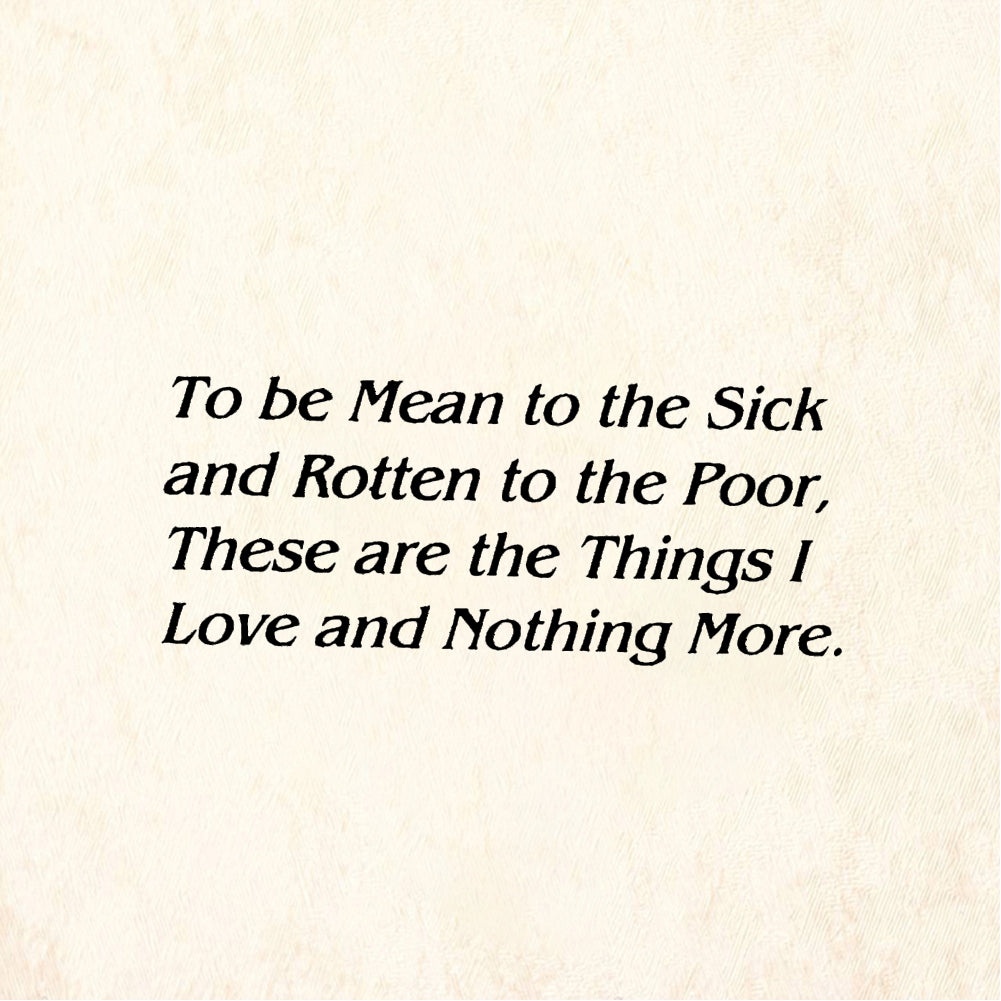StampaFe To Be Mean to Sick Mean to Sick - Rubber Stamp 2 x 1