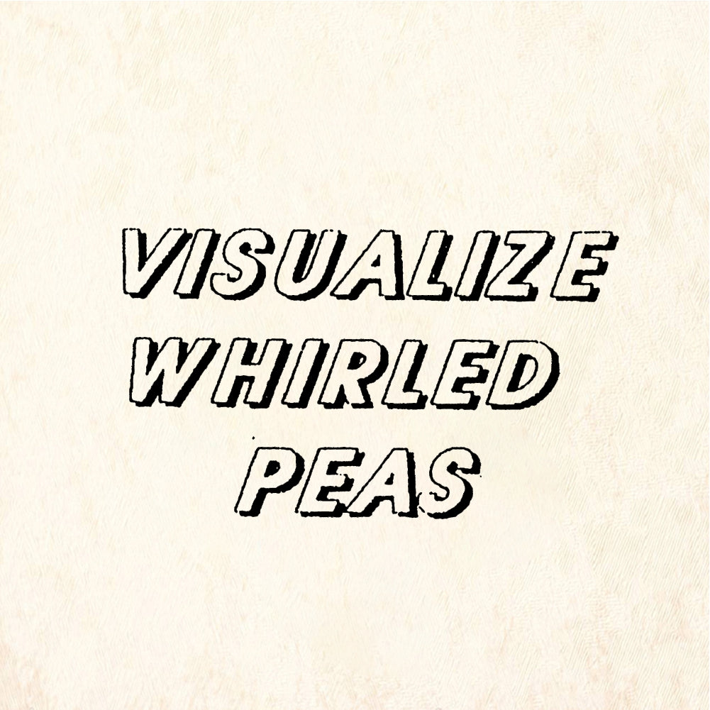 StampaFe VISUALIZE WHIRLED PEAS - Rubber Stamp 1.75 x 1