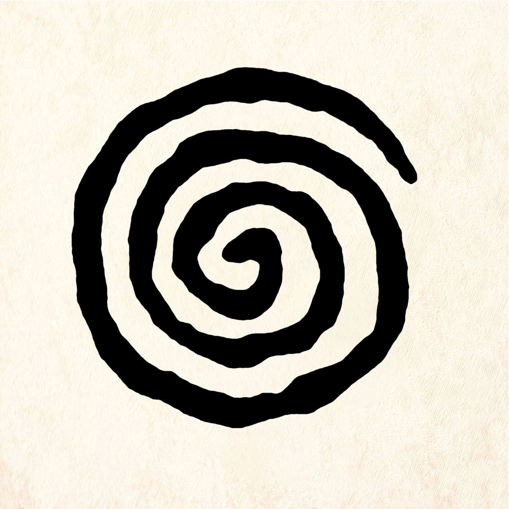 StampaFe Spiral, lg. - Rubber Stamp 1.75 x 1.5