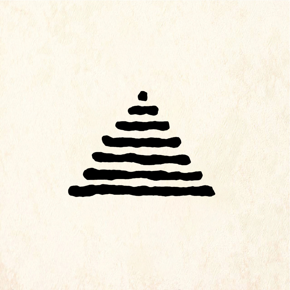StampaFe Line Triangle, sm. - Rubber Stamp 0.5 x 0.5
