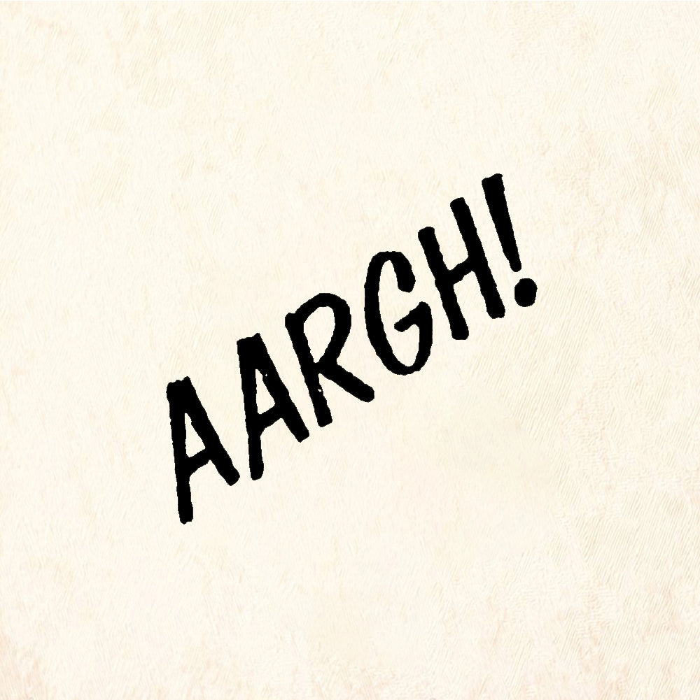 StampaFe AARGH! Aargh Text - Rubber Stamp 1 x 0.5