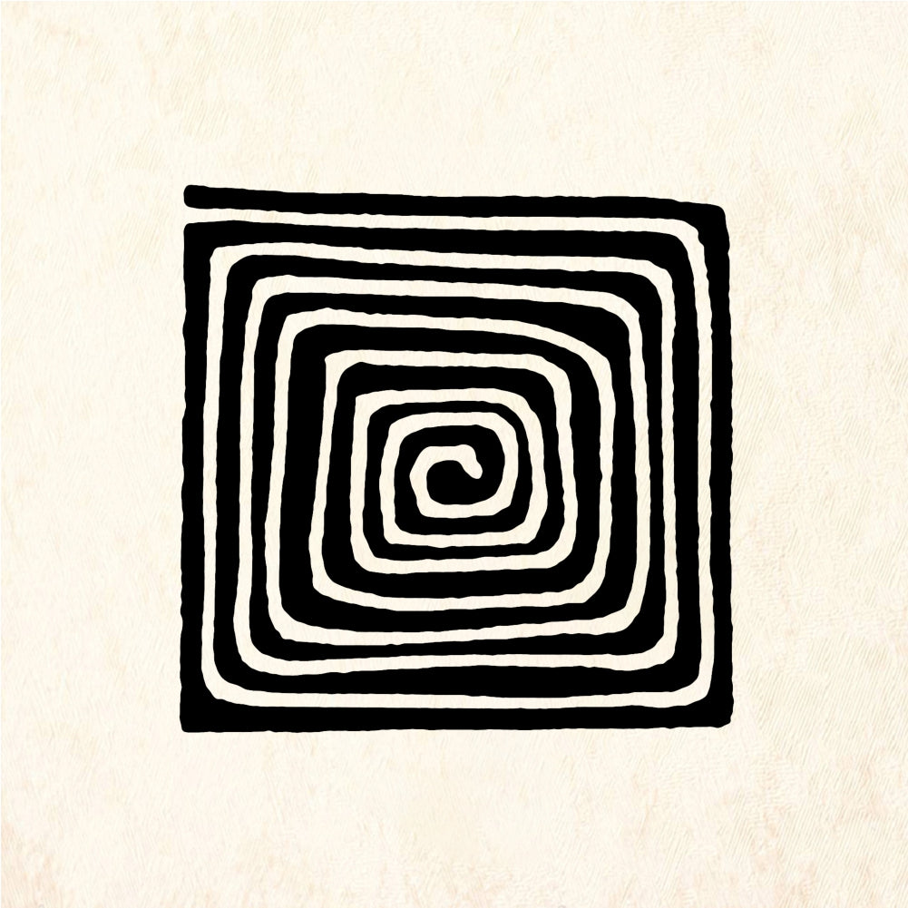 StampaFe Square maze - Rubber Stamp 1.5 x 1.5