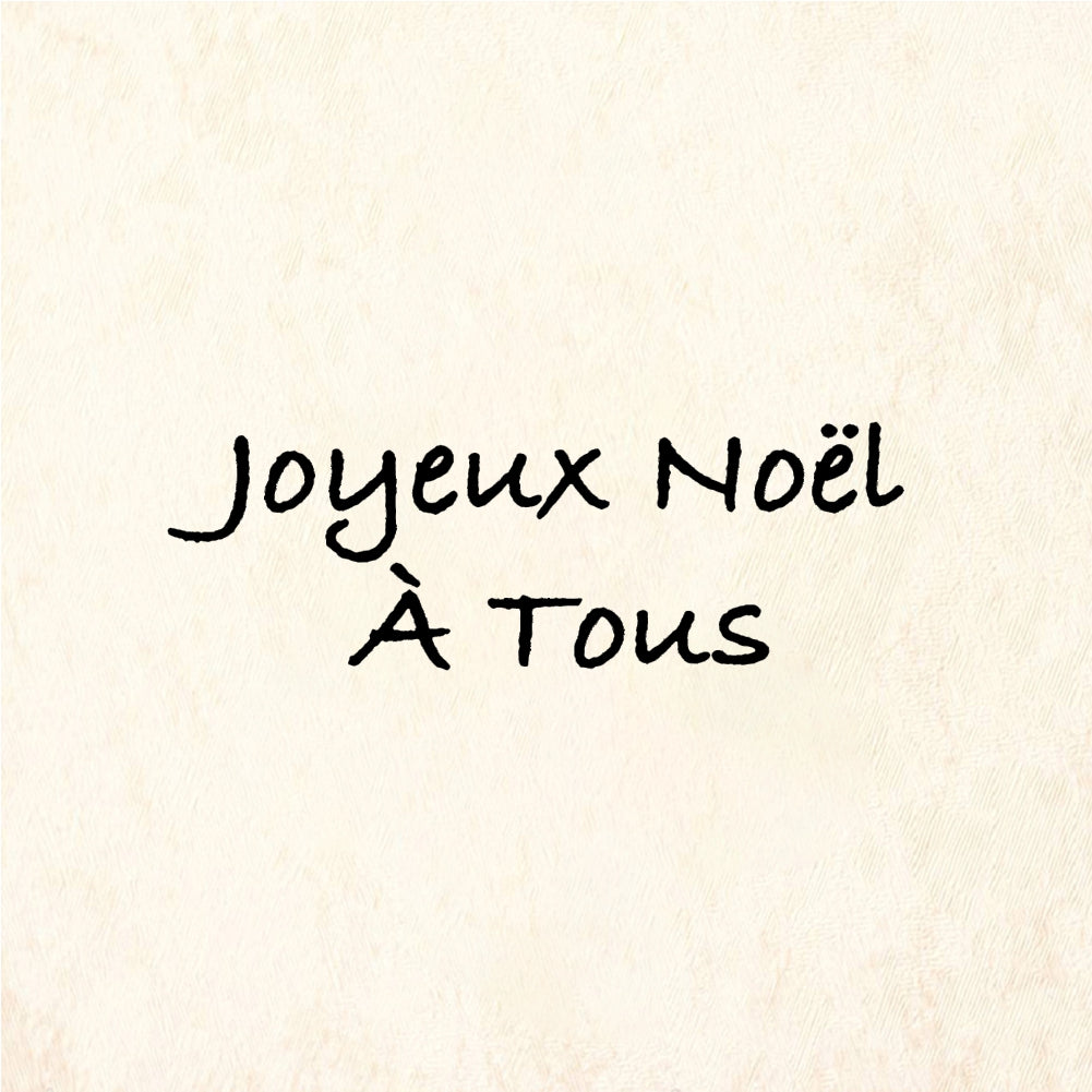StampaFe Joyeux Noel A Tous Joyeux Noel - Rubber Stamp 1.5 x 0.5