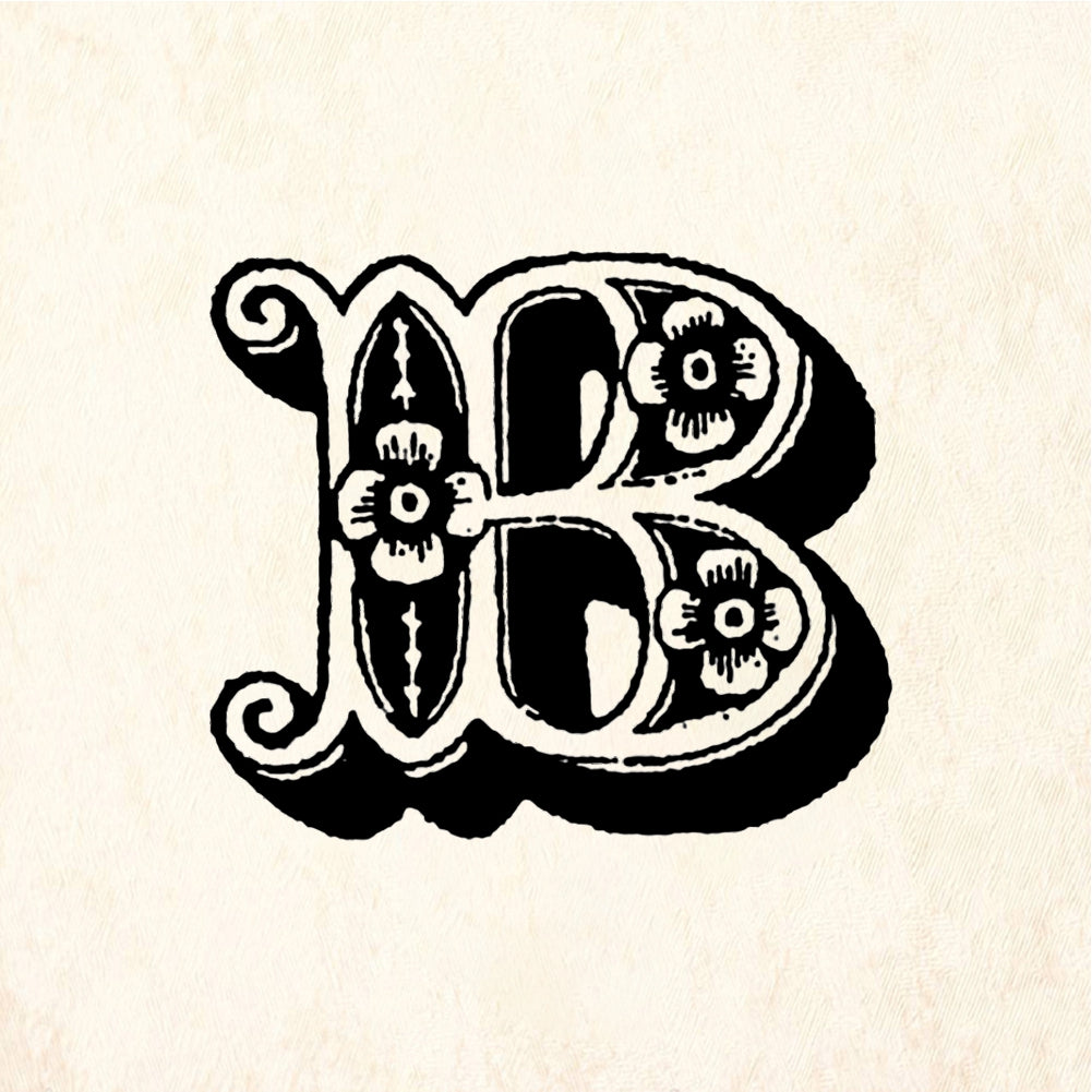 StampaFe Big Letter B - Rubber Stamp 1 x 1