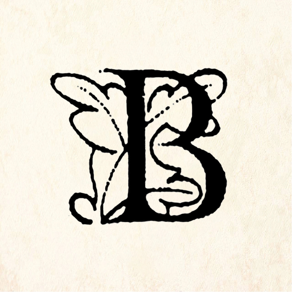 StampaFe Big Letter B - Rubber Stamp 1 x 1