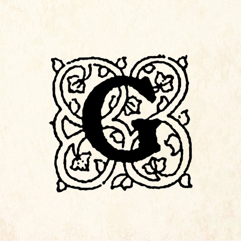 StampaFe Little Letter G - Rubber Stamp 1 x 1