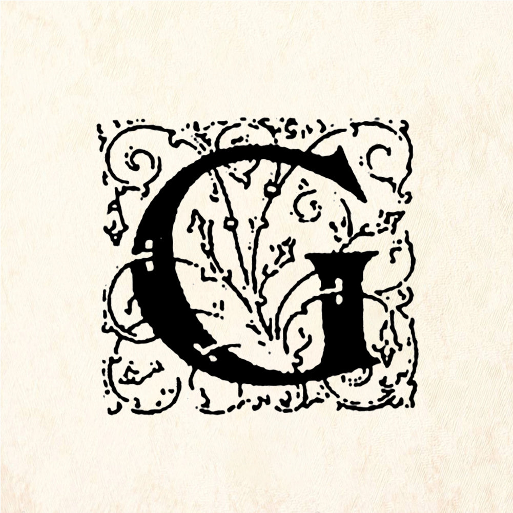 StampaFe Big Letter G - Rubber Stamp 1 x 1