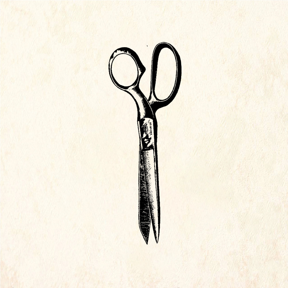 StampaFe Scissors #2 Vintage Scissors - Rubber Stamp 0.5 x 2