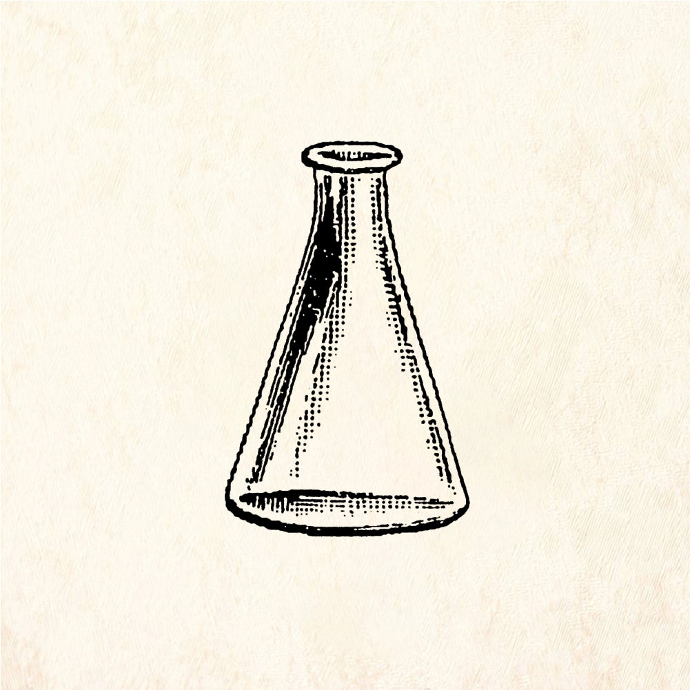 StampaFe Laboratory Flask - Rubber Stamp 0.5 x 1