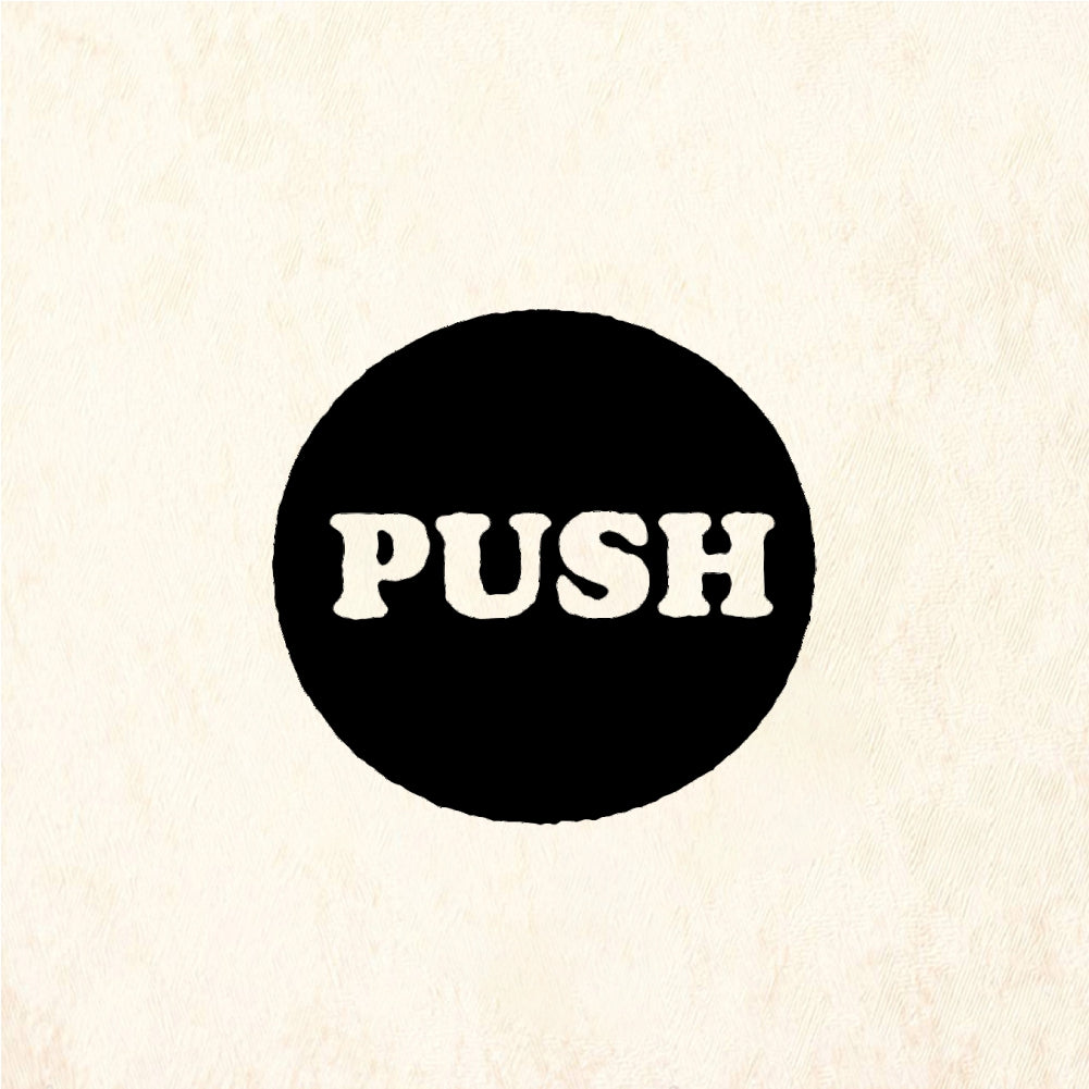 StampaFe PUSH - Rubber Stamp 0.5 x 0.25