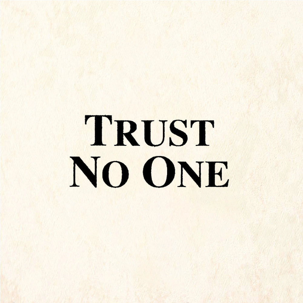 StampaFe TRUST NO ONE - Rubber Stamp 1.5 x 1.25