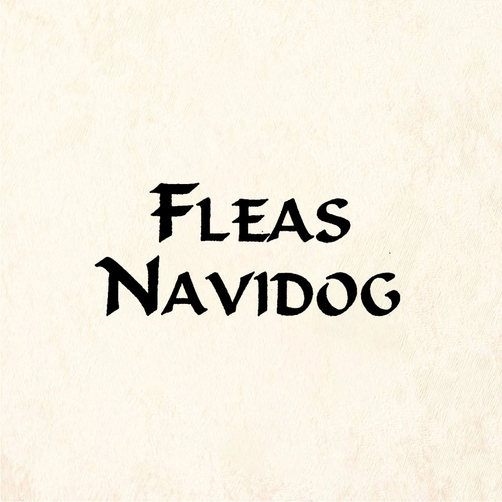 StampaFe FLEAS NAVIDOG - Rubber Stamp 1.5 x 0.75