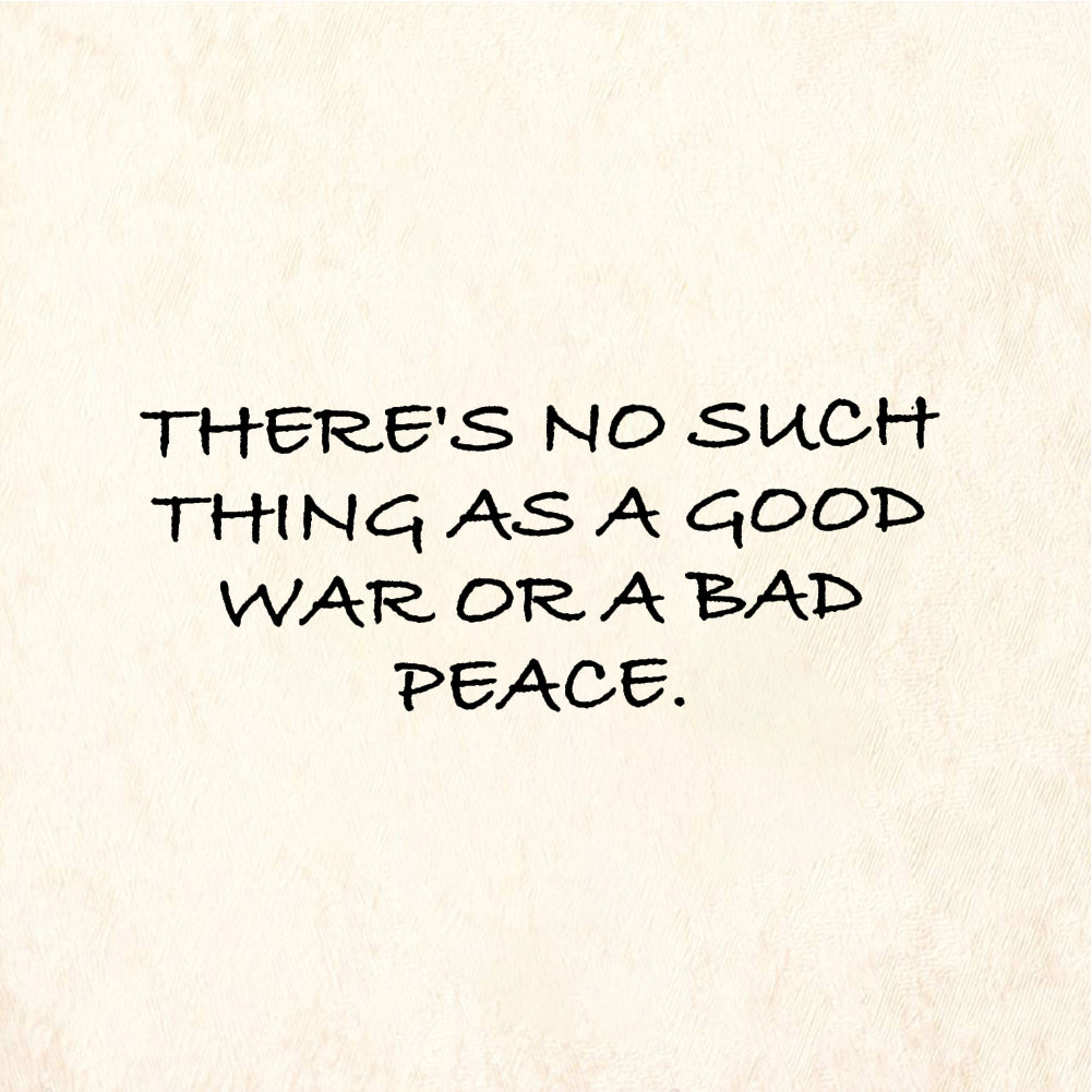 StampaFe No good war or bad peace - Rubber Stamp 2 x 1