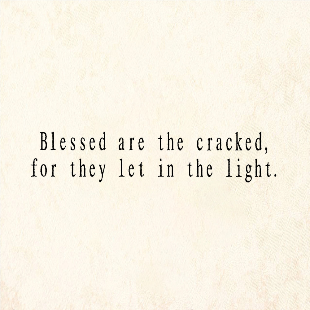 StampaFe Blessed are the cracked - Rubber Stamp 2.25 x 0.75