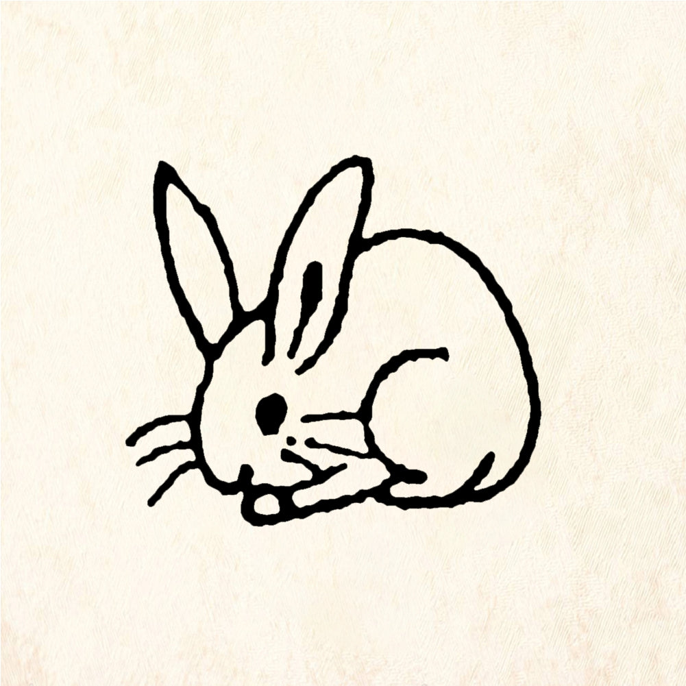 StampaFe Wee bunny - Rubber Stamp 0.5 x 0.75