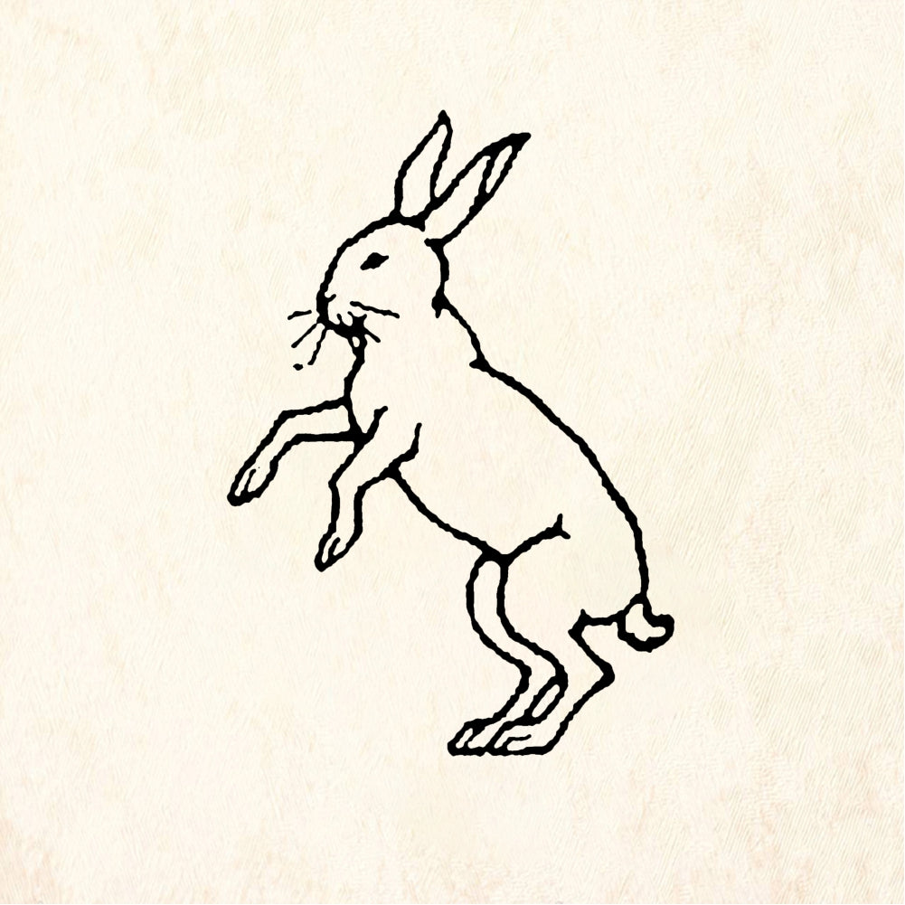 StampaFe Standing bunny - Rubber Stamp 0.75 x 1.75