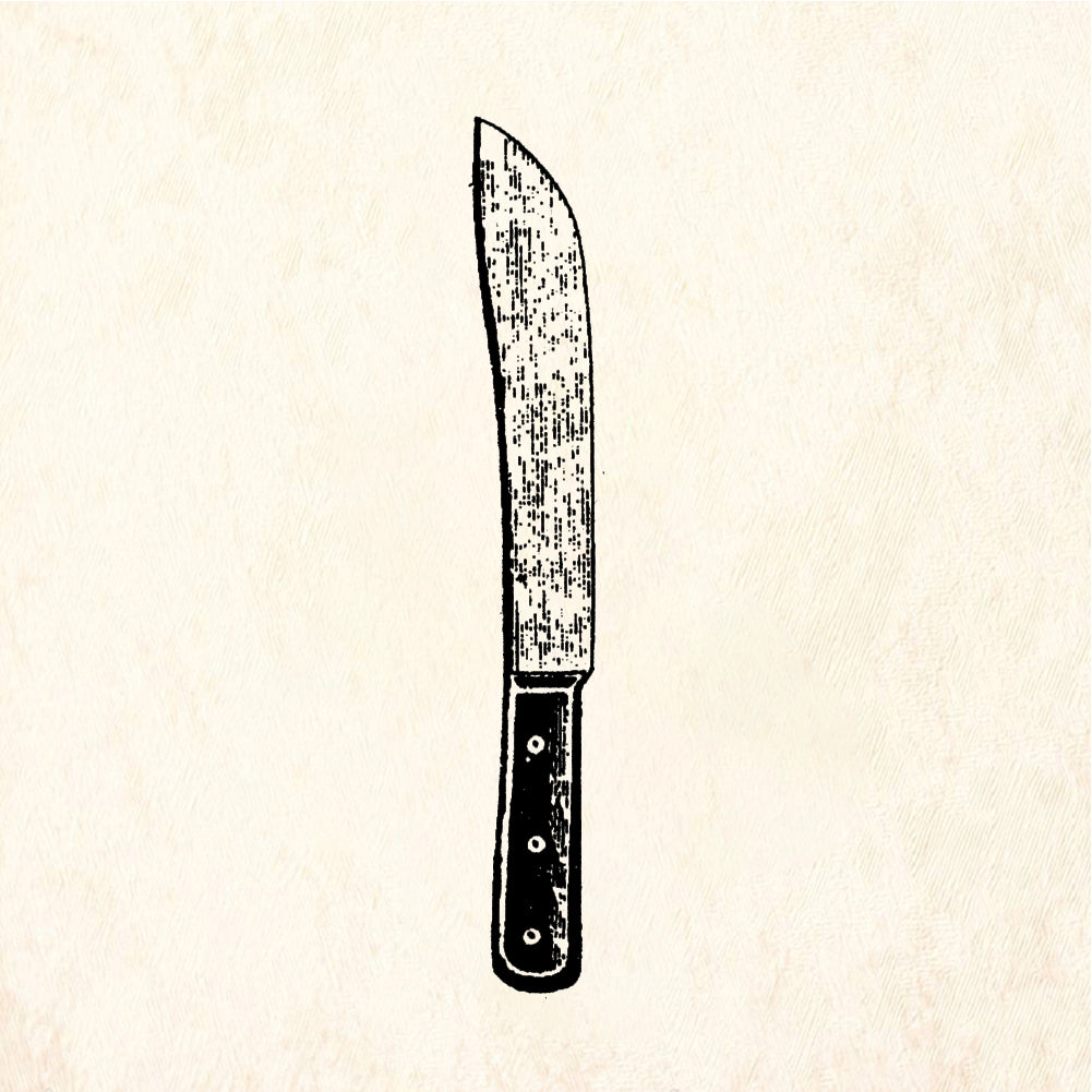 StampaFe Knife Dinner Knife - Rubber Stamp 1.5 x 0.75