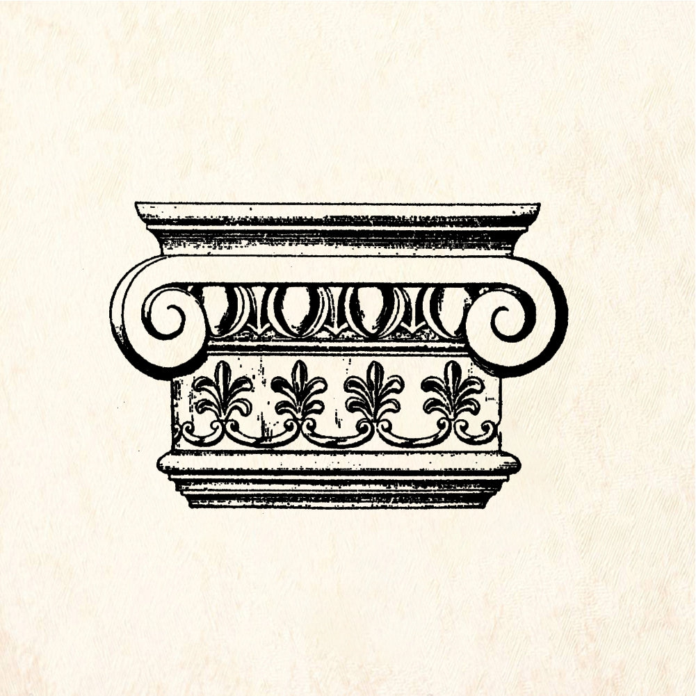 StampaFe Classical Column - Rubber Stamp 2 x 1.5