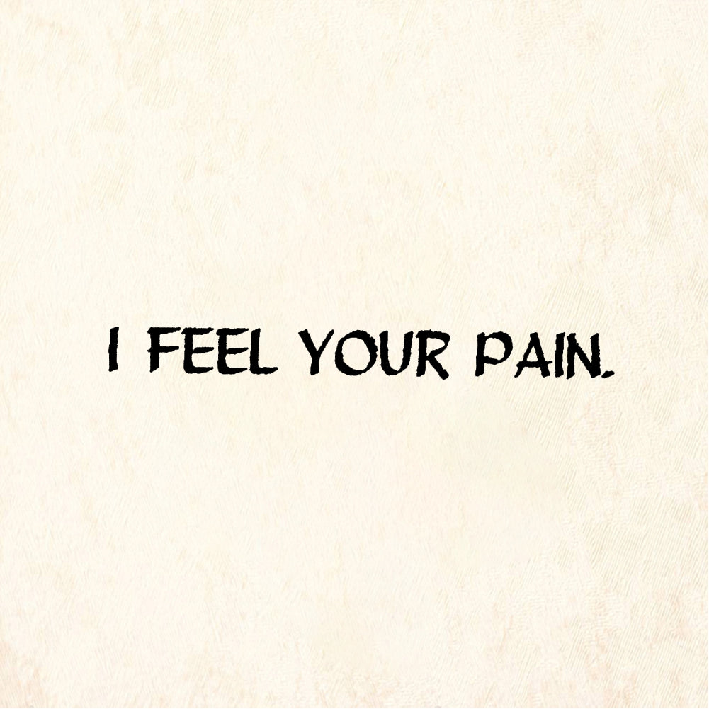 StampaFe I FEEL YOUR PAIN - Rubber Stamp 2 x 0.5