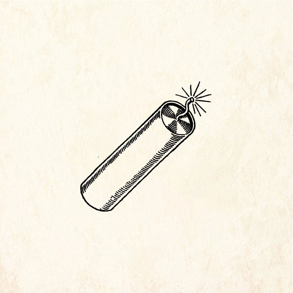 StampaFe Firecracker - Rubber Stamp 1 x 0.25