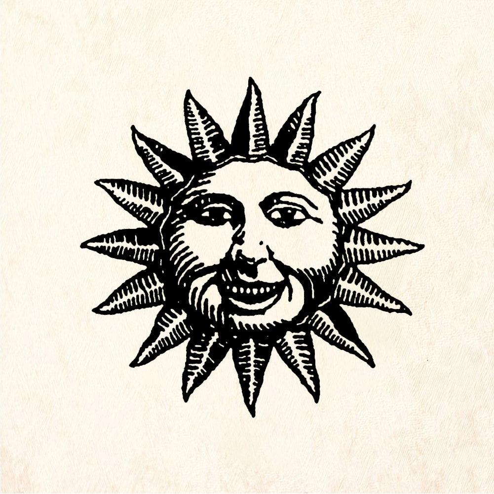 StampaFe Happy sun - Rubber Stamp 1.5 x 1.25