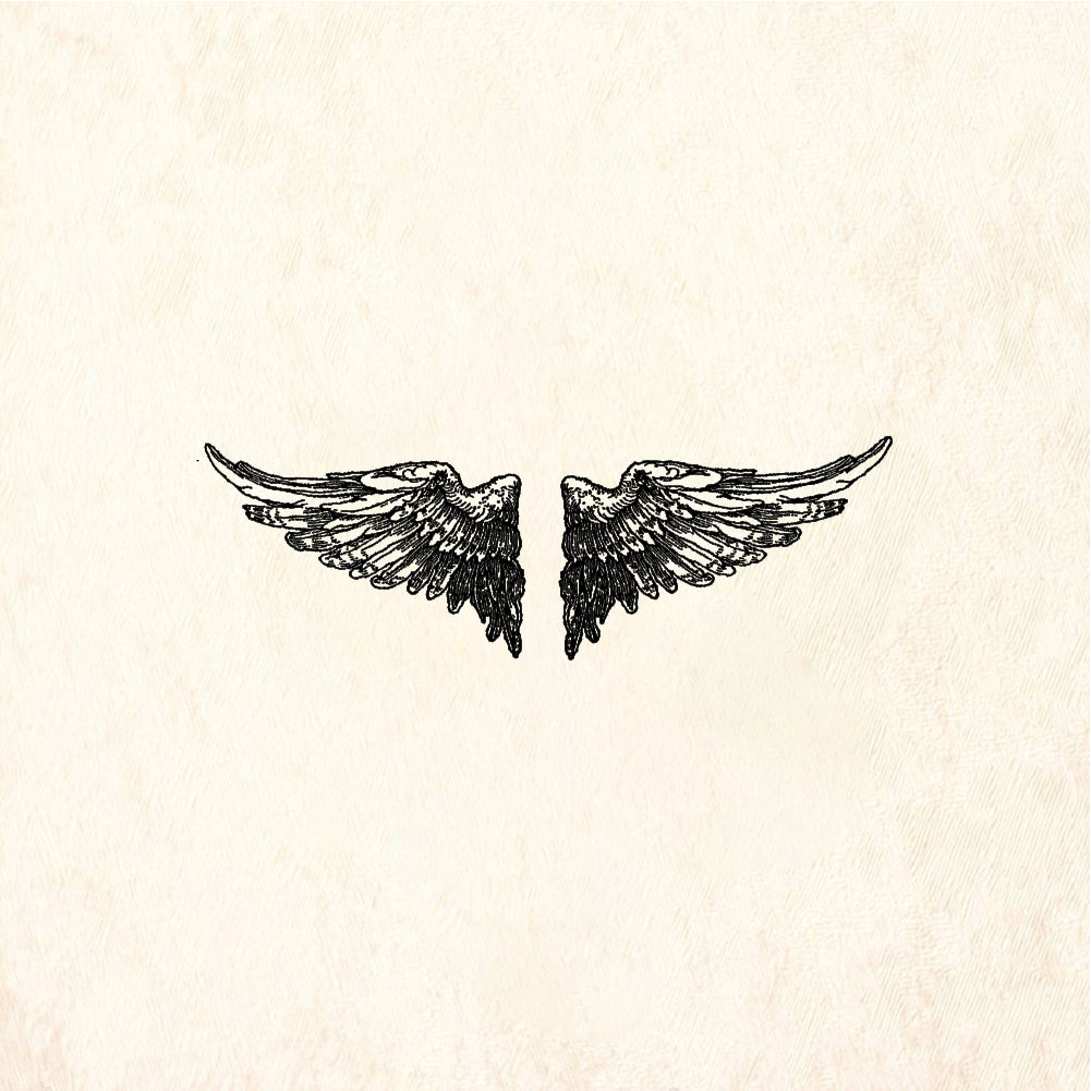 StampaFe Wing set, small. - Rubber Stamp 1.5 x 0.75