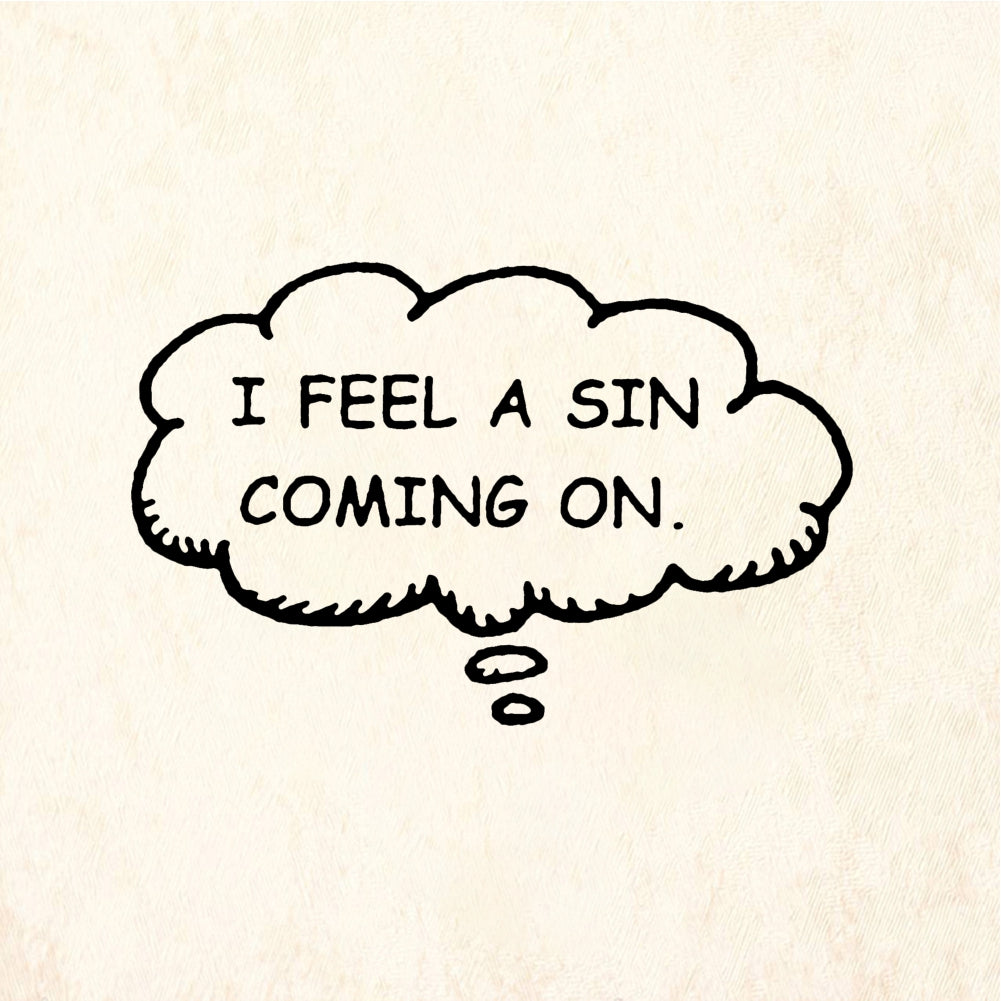 StampaFe I FEEL A SON COMING ON Son Coming On - Rubber Stamp 1.5 x 0.75