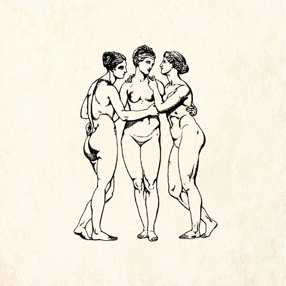 StampaFe The three graces Three Graces - Rubber Stamp 1.75 x 2.5