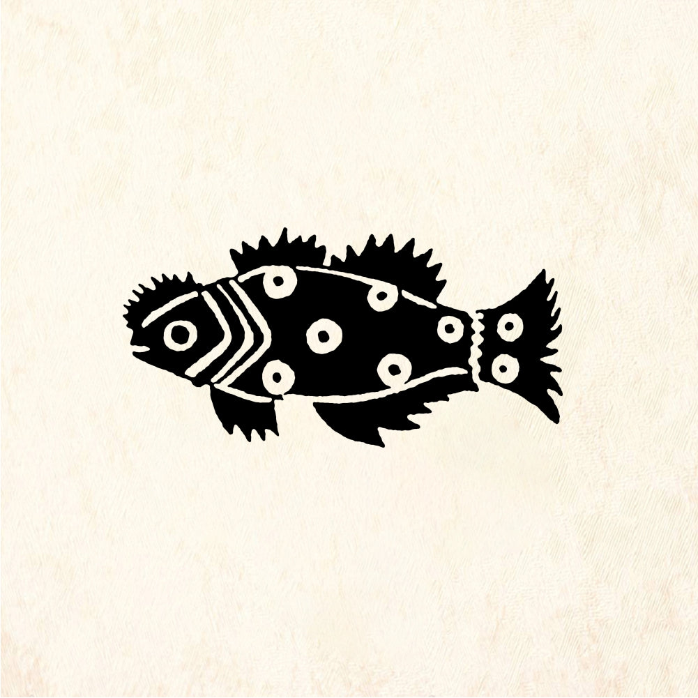 StampaFe Spotted fish - Rubber Stamp 1.5 x 1.25