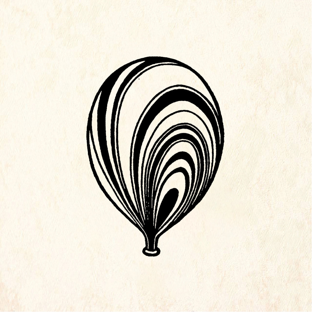 StampaFe Balloon - Rubber Stamp 1.25 x 1.75