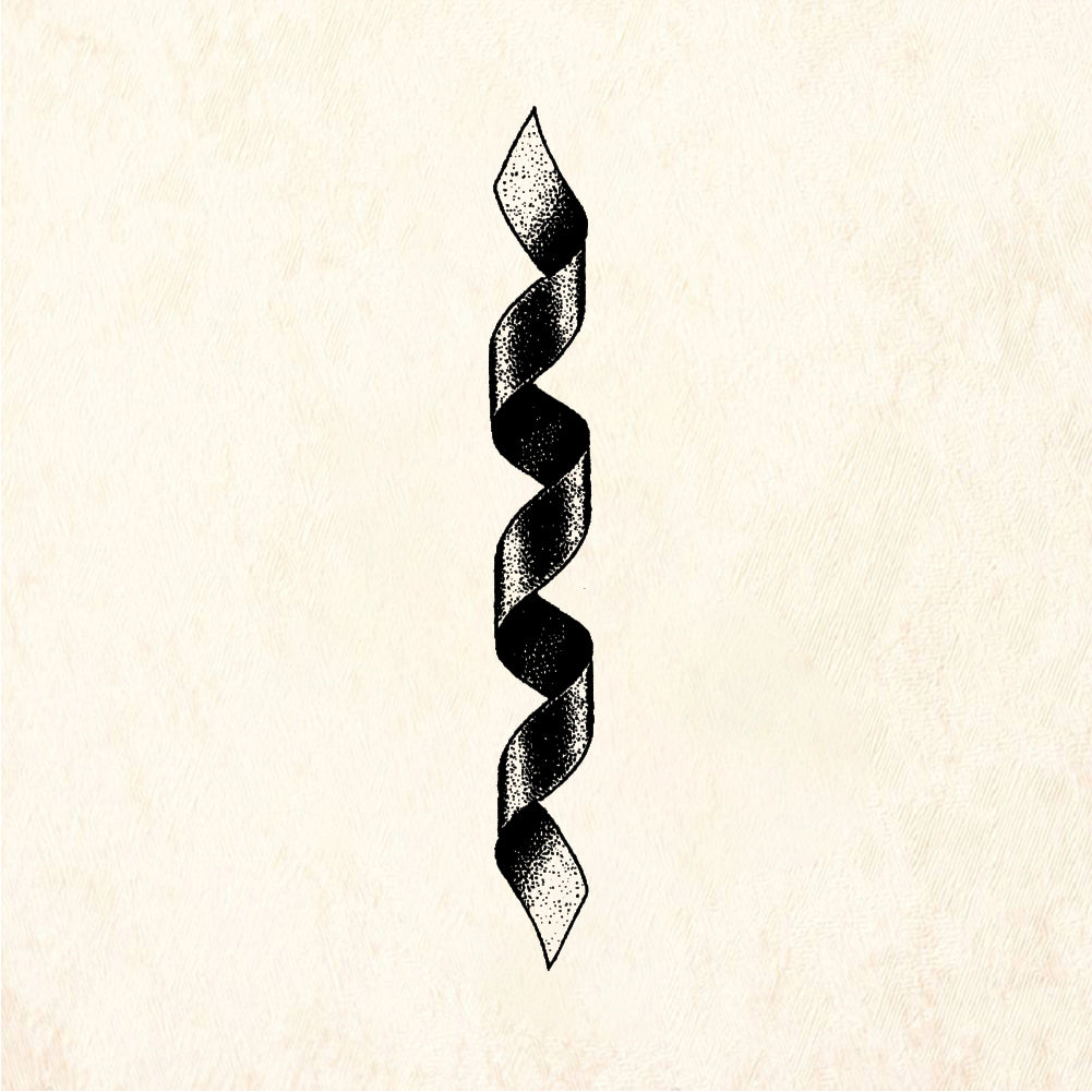 StampaFe Spiral ribbon - Rubber Stamp 1.25 x 1.25