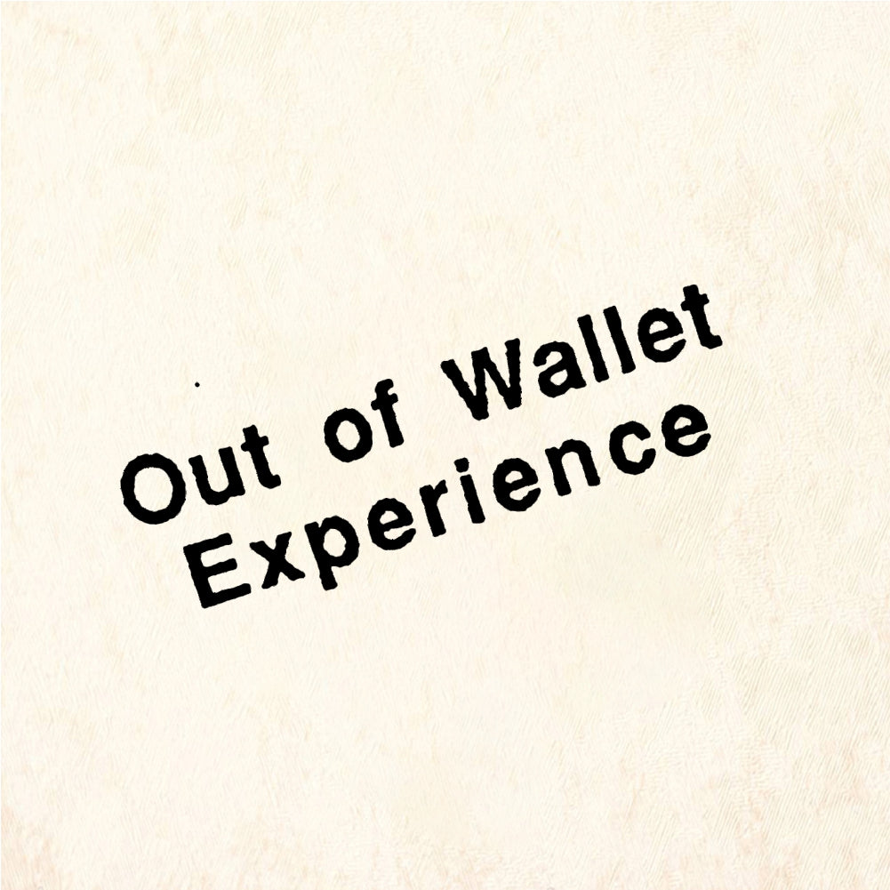 StampaFe Out of Wallet Experience Out Of Wallet - Rubber Stamp 1.75 x 0.75